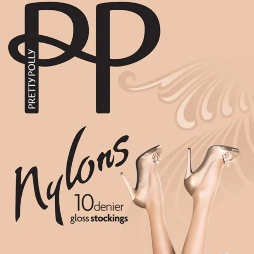 Pretty Polly 10 Denier Gloss Stockings in Sherry Small/Medium